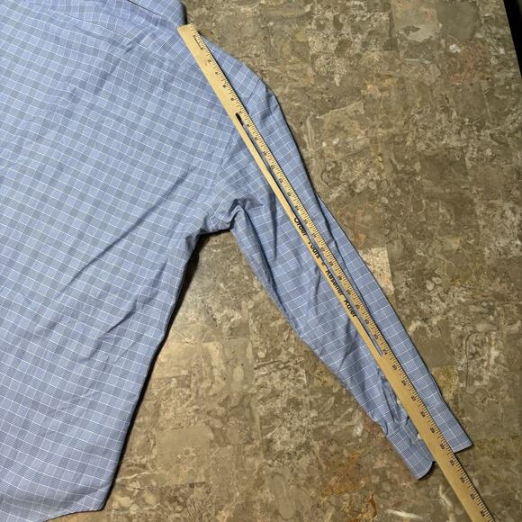 Suitsupply Shirt Mens 43 17 Extra Slim Fit Blue Egyptian Cotton Tessitura Monti - Picture 10 of 11